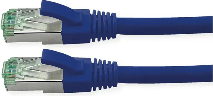 Kabllo rrjeti Ethernet ROLINE 21.45.3274, Cat6a S/FTP, RJ-45 në RJ-45, 0.3 m, 10GbE, kaltër