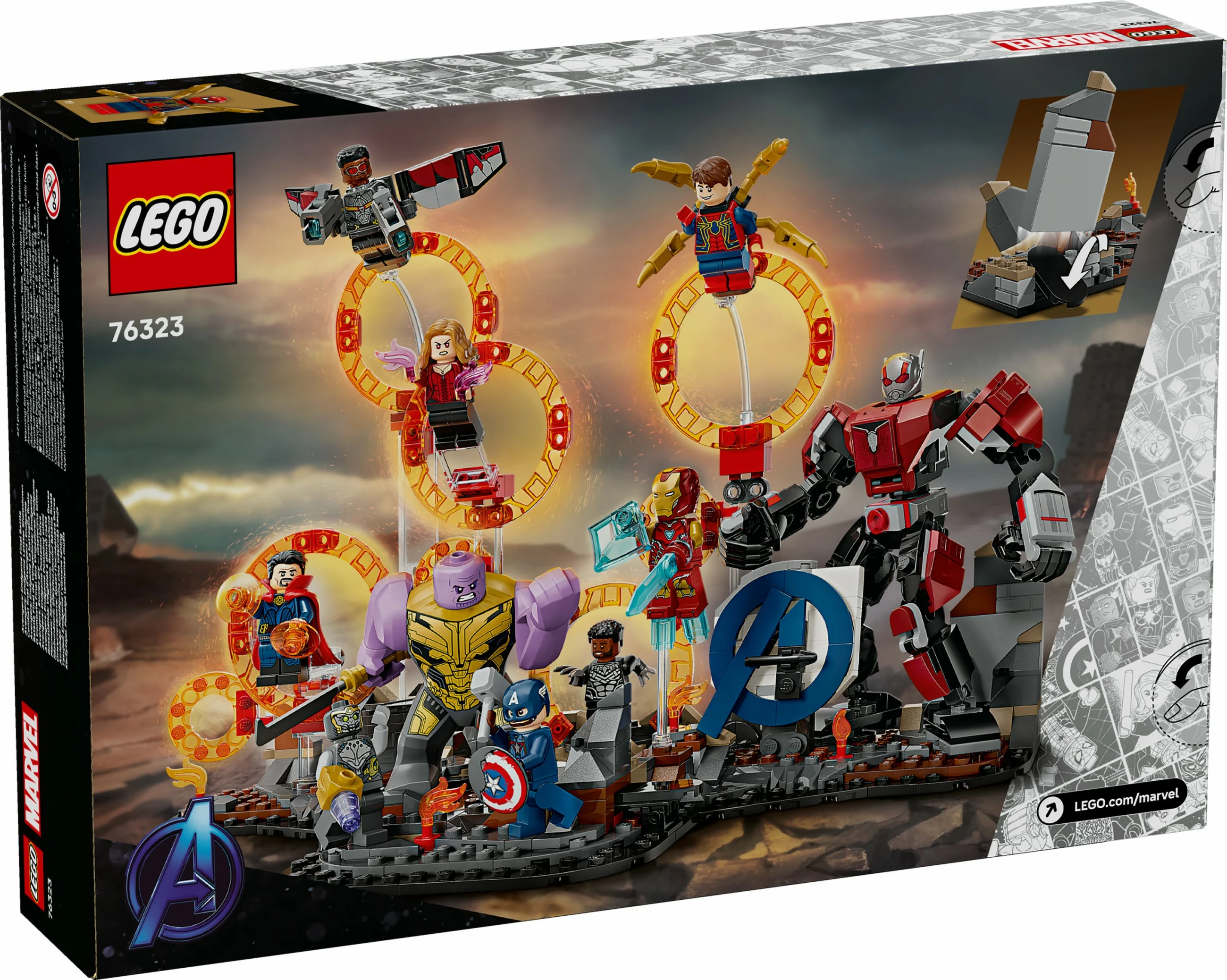 Set ndërtimi LEGO Marvel Avengers: Endgame Final Battle 76323, 621 pjesë, multikolor