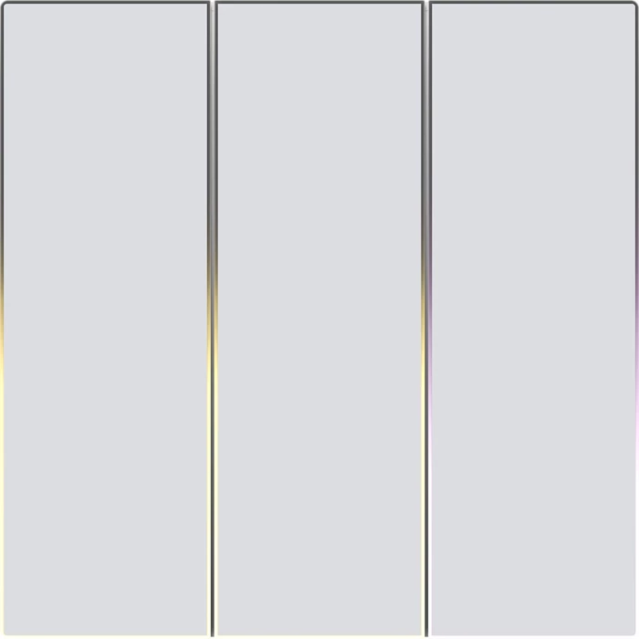 Switch i mençur, Avatto TS60-EU-W3, 3-kanalësh, Wi‑Fi 2.4 GHz/ZigBee, panel me prekje 80×80 mm, i bardhë