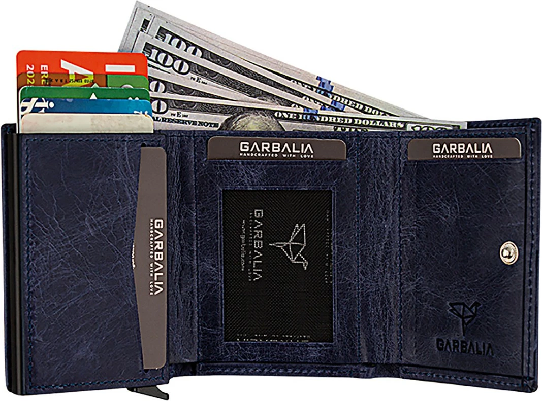 Portofol për burra, ngjyrë kaltër e errët, Zoozie Bags, Bryant