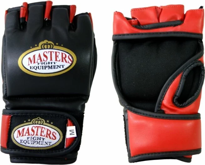 Doreza MMA Masters GF-30 për meshkuj, të zeza dhe të kuqe [Madhësia: L]