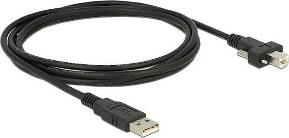 Kabllo USB DeLOCK USB 2.0 A në B, 2m, e zezë