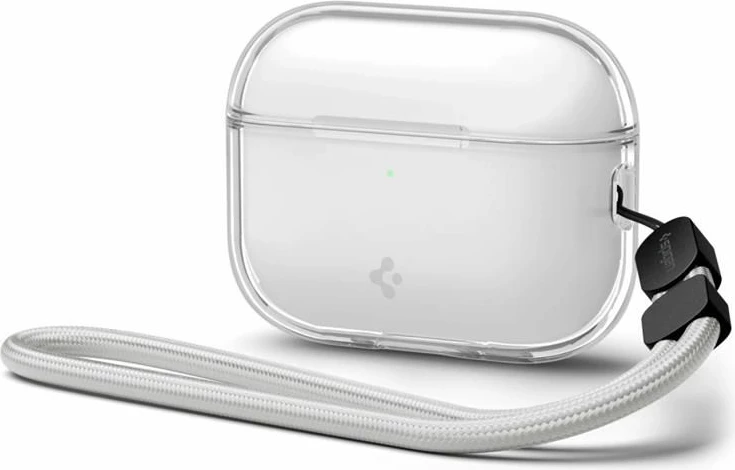 Mbështjellës TPU për AirPods Pro 3 Spigen Liquid Crystal, slim, me rrip dore, transparent, 1 copë
