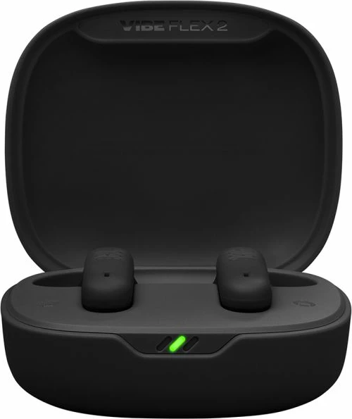 Kufje TWS wireless JBL Vibe Flex 2 JBLVFLEX2BLK, Bluetooth 5.3, deri 40 orë, IP54, me mikrofon, zi