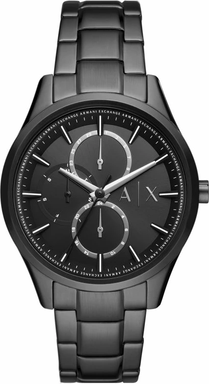 Orë dore për meshkuj Armani Exchange, e zezë