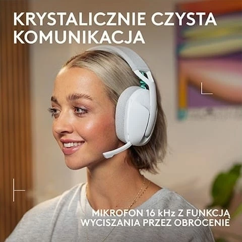 Kufje Logitech G321, wireless, Bluetooth, të bardha