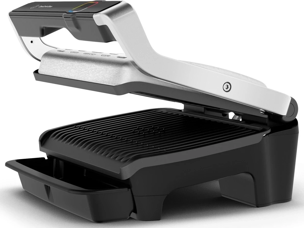 Grill tavoline Tefal GC750D30, i zi-argjendtë
