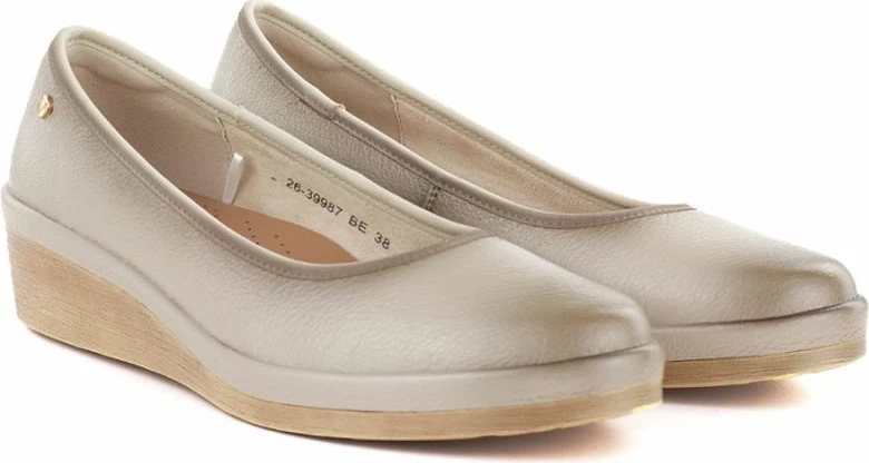 Këpucë me take platforme për femra Vinceza 39987, bezhë