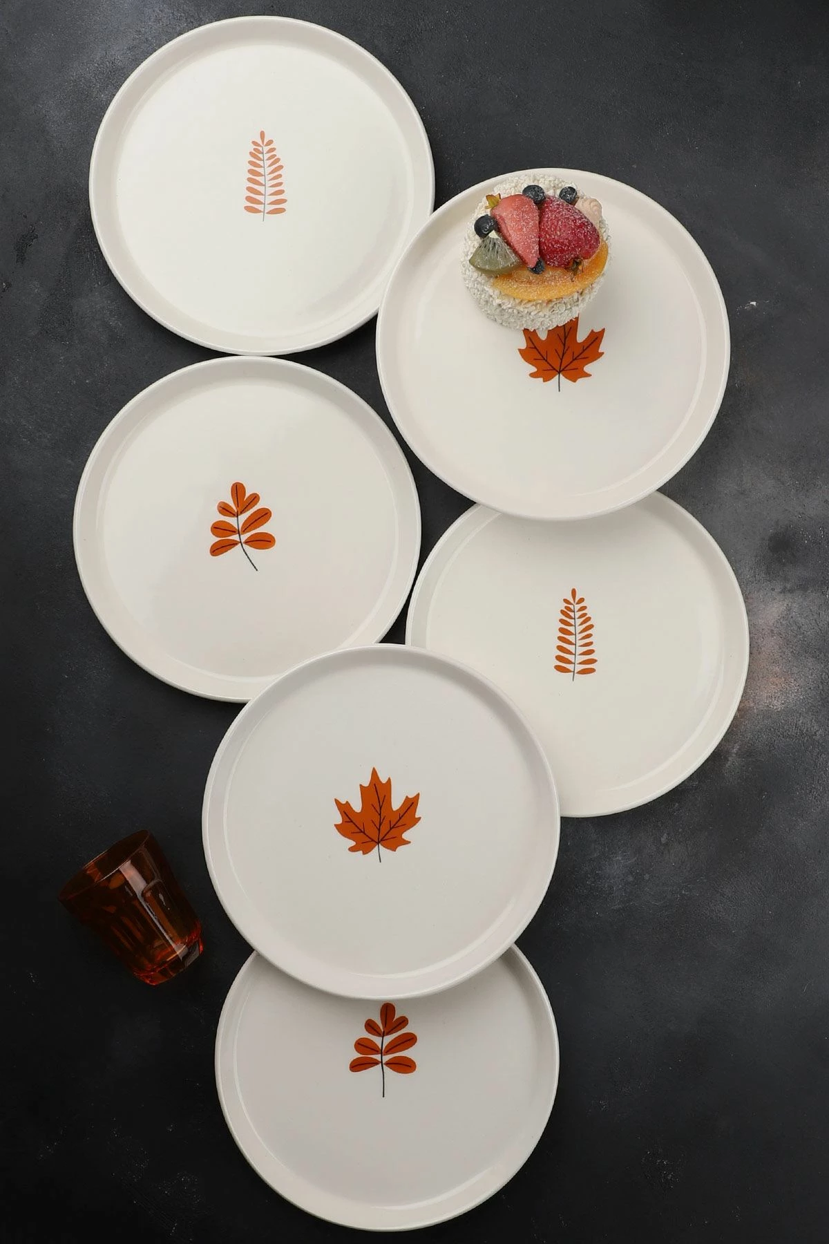 Set pjatash ëmbëlsirash (6 copë), Hermia Concept, Por-PST203
