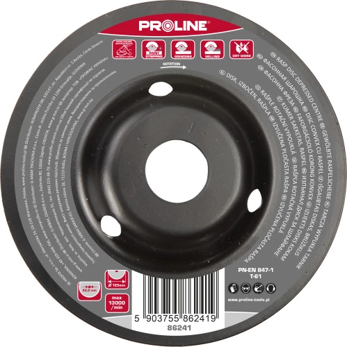 Disk furçe konveks PROLINE 86241 125 mm