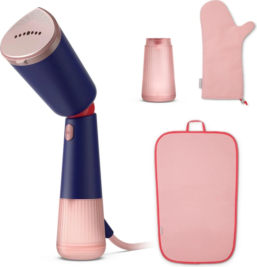 Hekur me avull dore Philips STH5030/20 1400W rezervuar 0.2L kabllo 2m, blu, set me dorezë dhe çantë