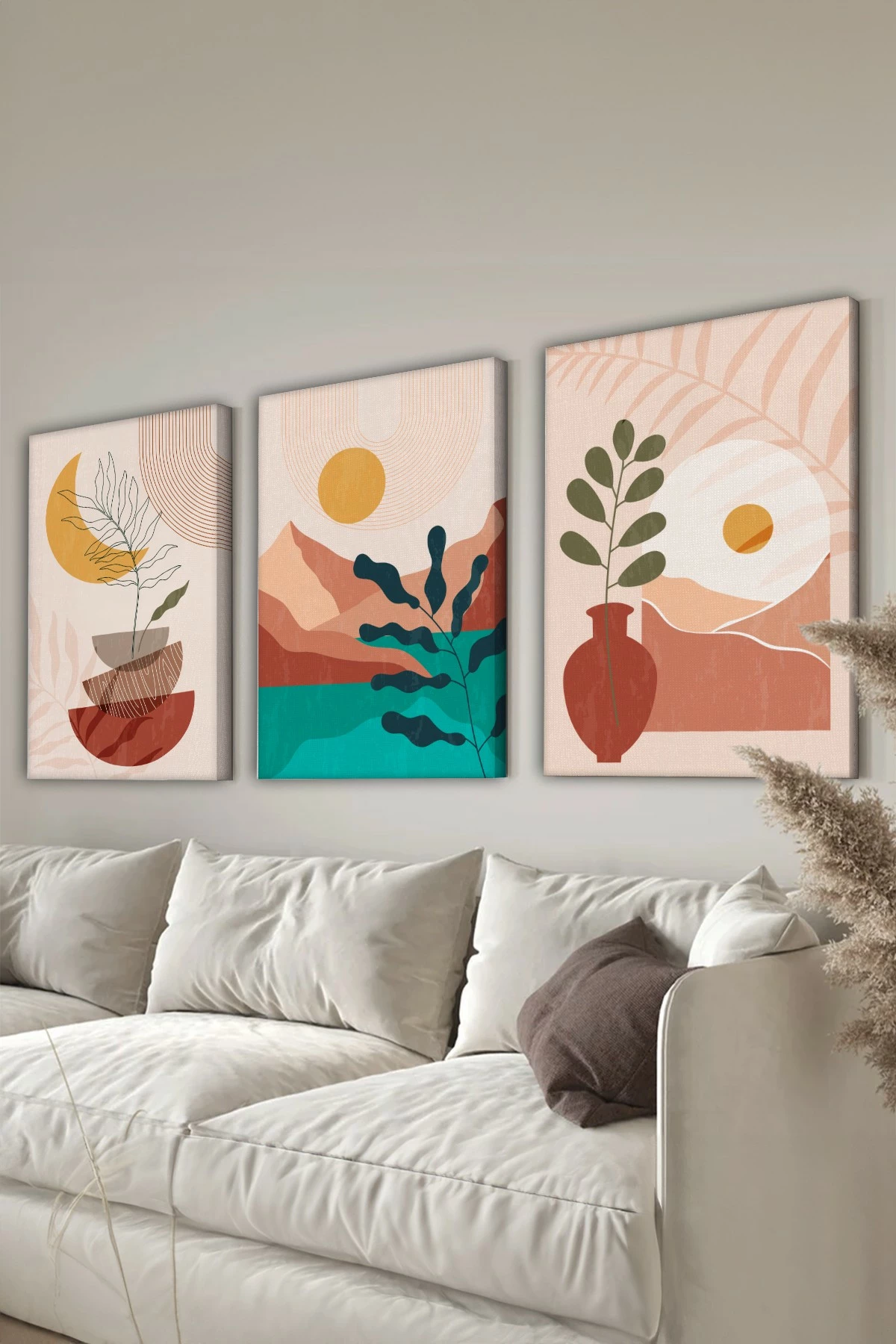 Pikturë dekorative në kanavacë (3 copë), Wallity, 3Cnvs12, 40x60cm