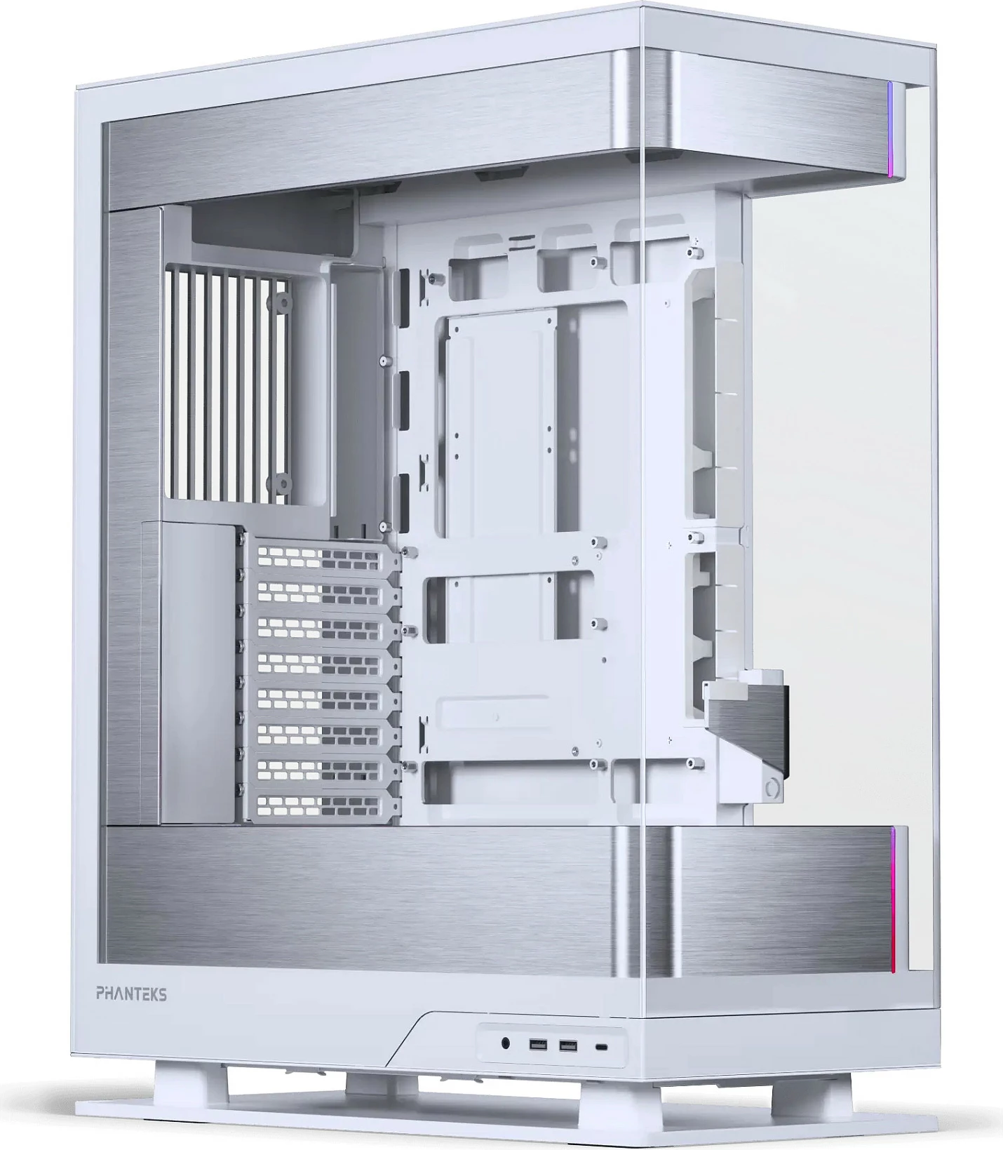 Kasë Phanteks Evolv X2, midi-tower, tempered glass 3x, e bardhë