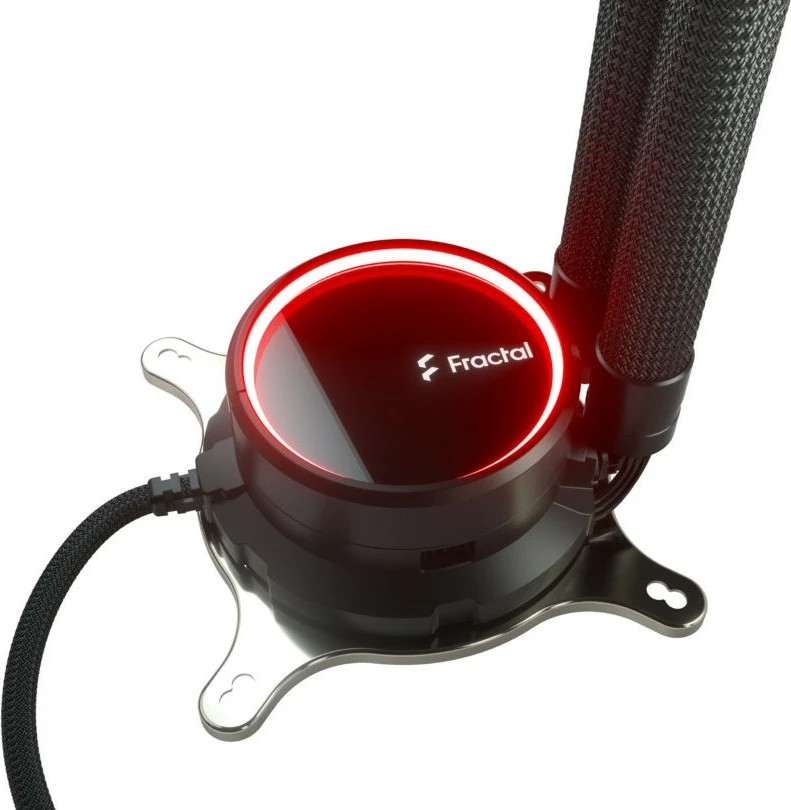 Ftohës i lëngshëm Fractal Design Celsius+ S28 Dynamic, 2 ventilatorë, ARGB, i zi