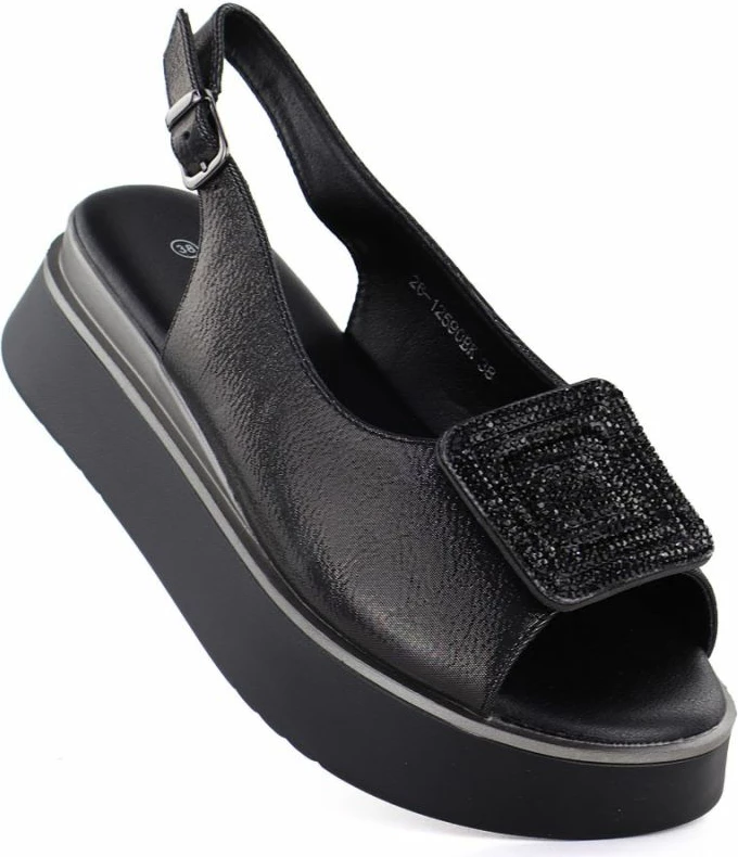 Sandale platformë Potocki SZ12590, të zeza