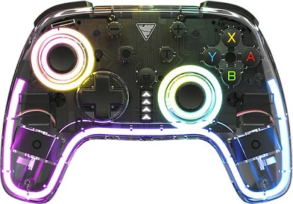 Gamepad DragonShock Orion Glow për Nintendo Switch, wireless, RGB, USB-C, i zi