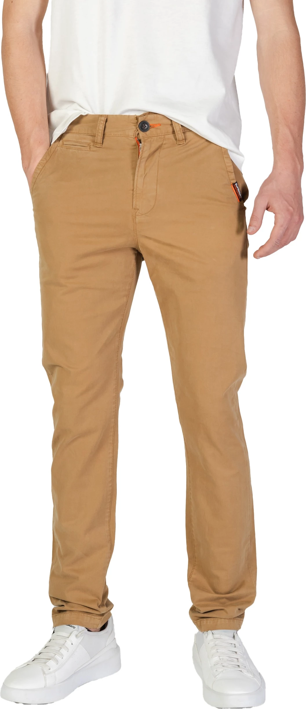 Pantallona për meshkuj Superdry M70011KT, bezhë
