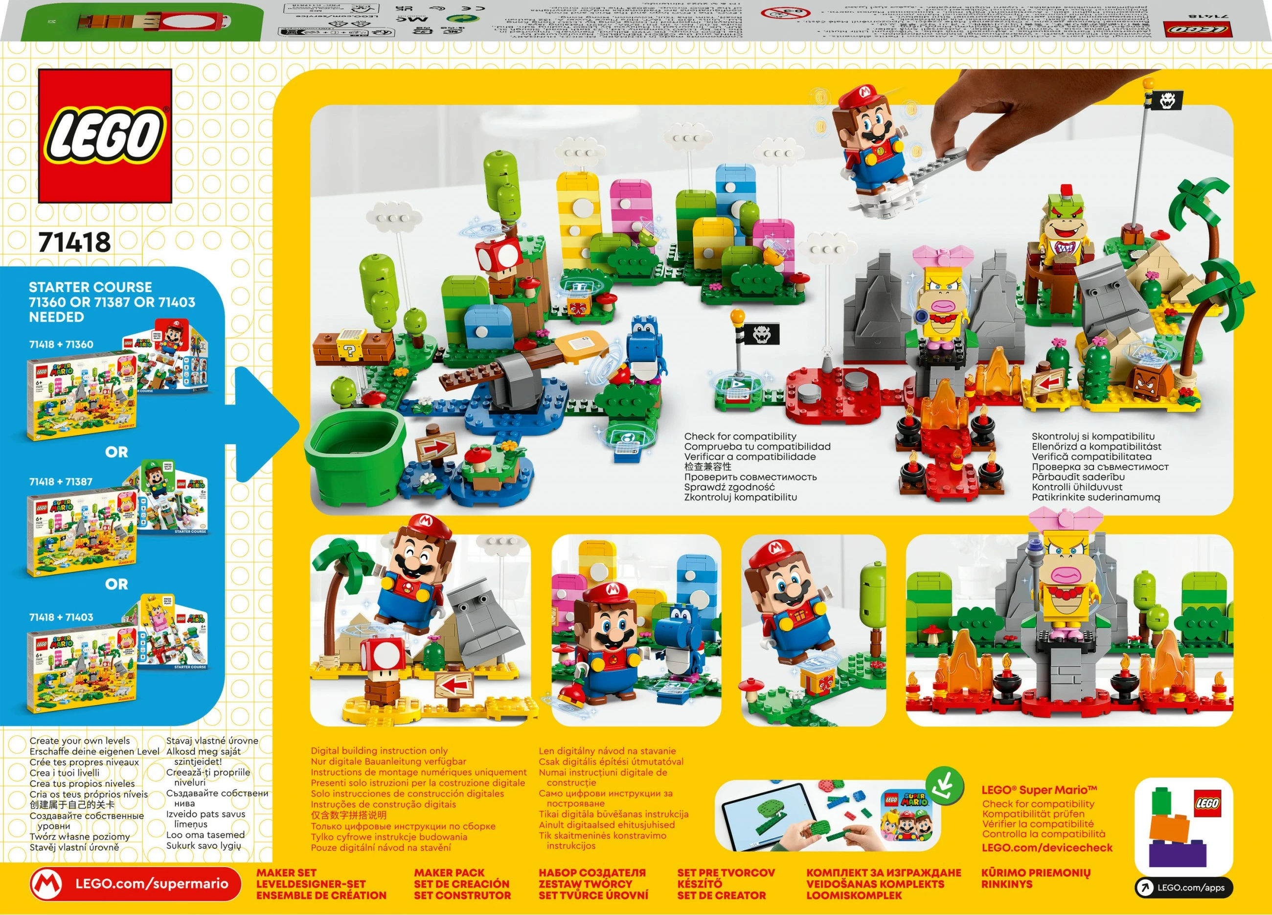 Set ndërtimi LEGO Super Mario Creativity Toolbox, 588 pjesë, shumëngjyrësh
