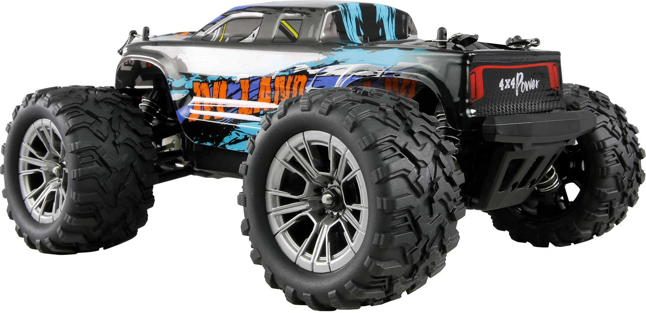 Monstertruck me telekomandë AMEWI M-Land, 1:16, 4WD, 48 km/h, RTR, blu