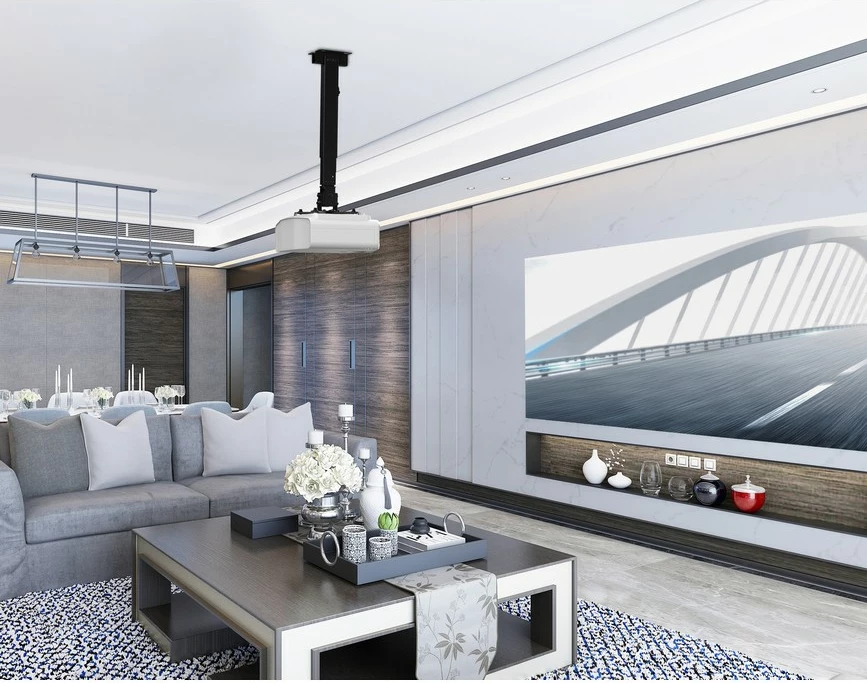 Mbajtës projektori EQUIP, universal, montim në mur/tavan, 20 kg, i bardhë