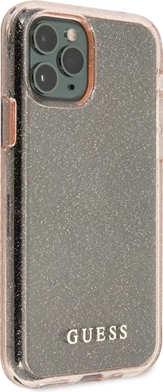 Mbështjellës Guess GUHCN65PCGLPI për iPhone 11 Pro Max, Glitter, Rozë