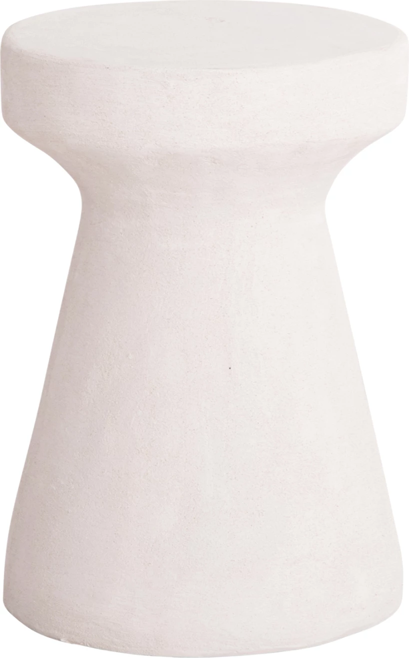 Karrige për bar Santorini FH18057, polirezina, ngjyrë e bardhë, Φ32x46 cm