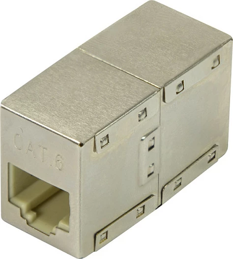 Bashkues kablli rrjeti LogiLink, RJ45-RJ45, Cat6 STP, metalik, argjendi