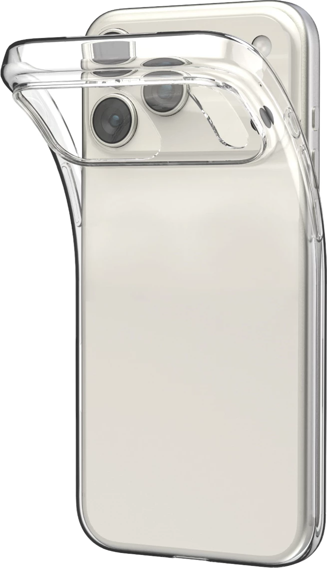 Mbështjellës Puro 0.3 Nude Ultra-Slim TPU për iPhone 17 Pro Max, Transparent