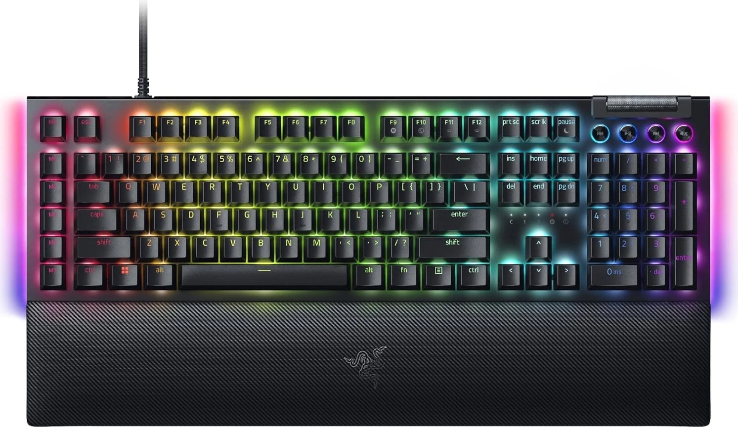 Tastierë për lojëra Razer BlackWidow V4, me butona mekanikë dhe ndriçim RGB