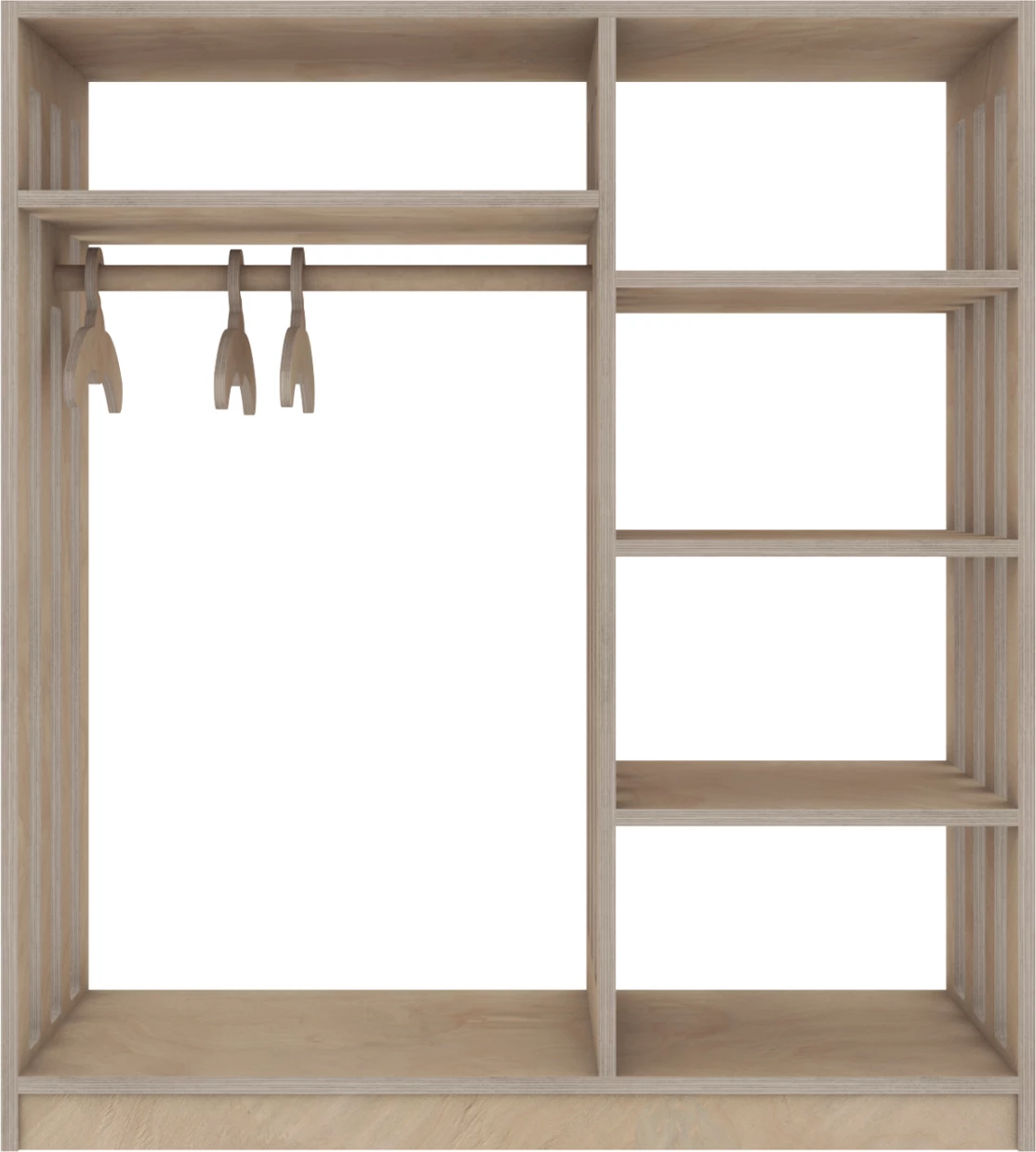 Varëse për fëmijë SANI FH18226.03 dru thupër ngjyrë natyrale 90x40x100H cm