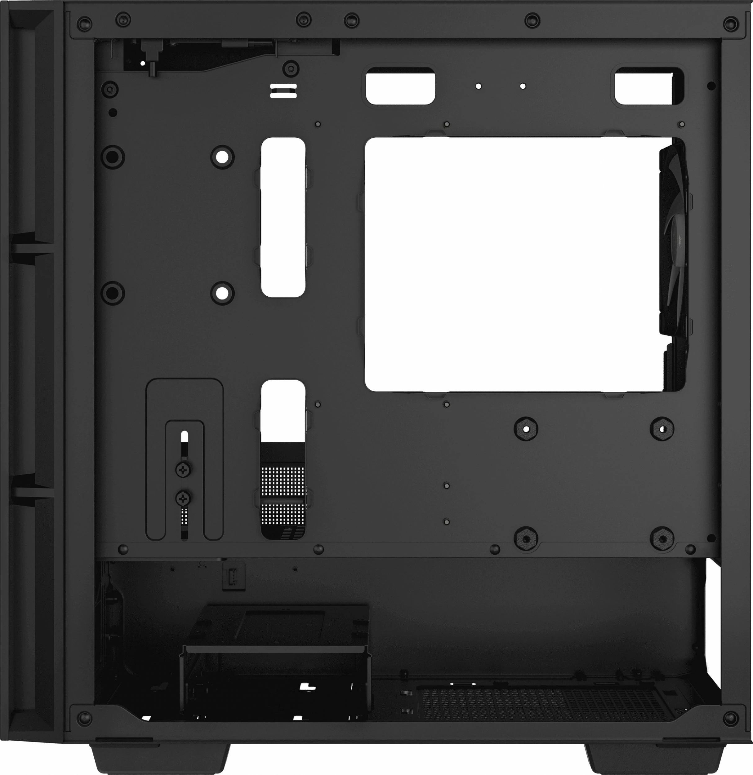 Kasë Deepcool CH360 Digital ARGB Mini Tower uATX/Mini-ITX, USB-C, e zezë (R-CH360-BKAPE3D-G-1)