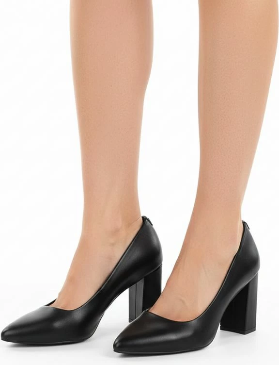 Këpucë me taka LEONE femra, të zeza