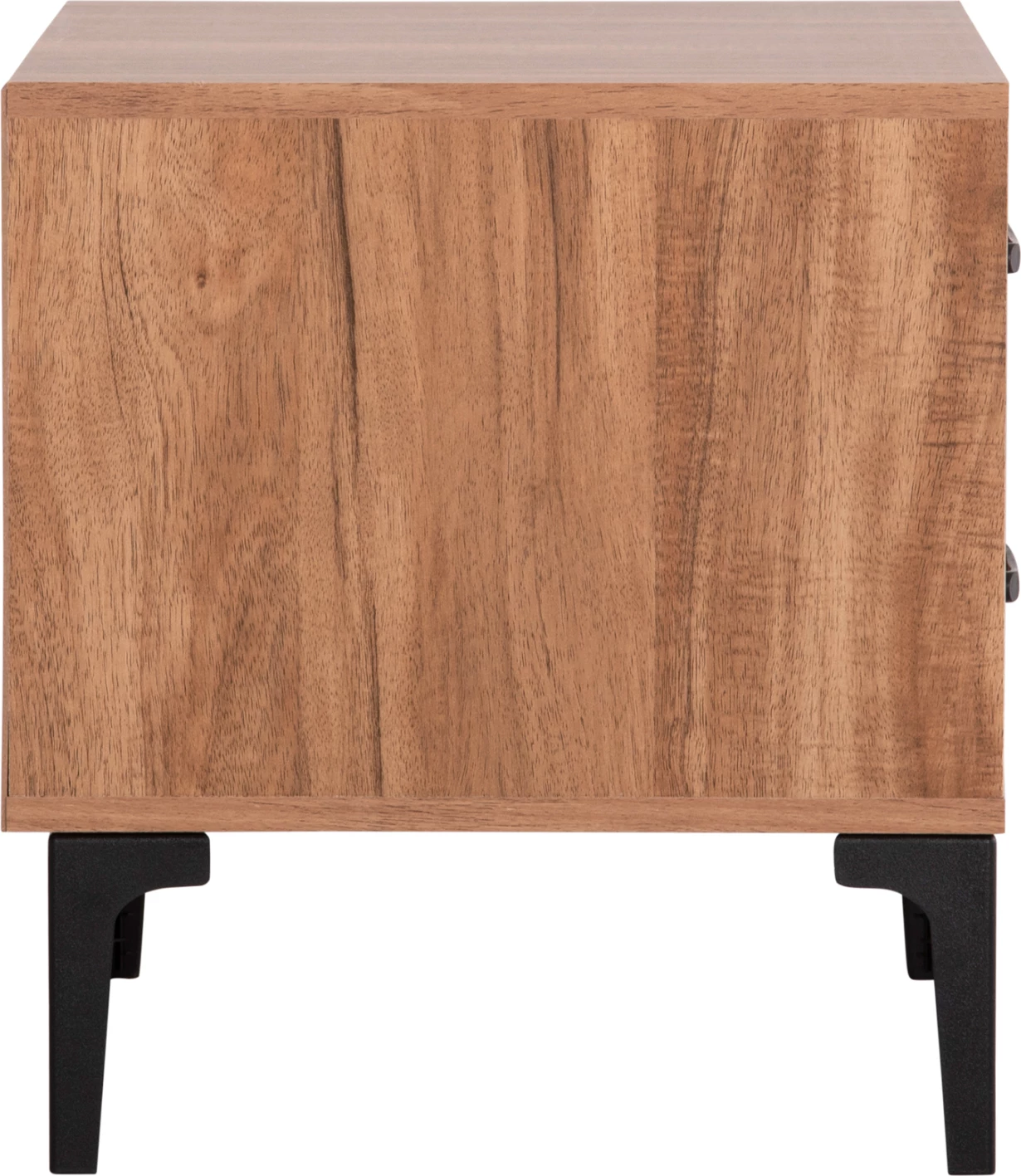 Komodinë nate HARRY FH2487.01 melaminë ngjyrë druri natyral-e zezë 55x43x48Hcm.