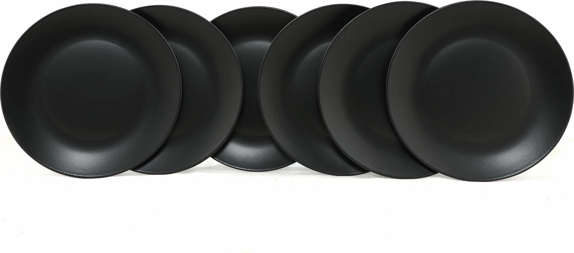 Set pjatash shërbimi (6 copë), Hermia Concept, ST040106F956A000000MAS3T00, ngjyrë e zezë mat