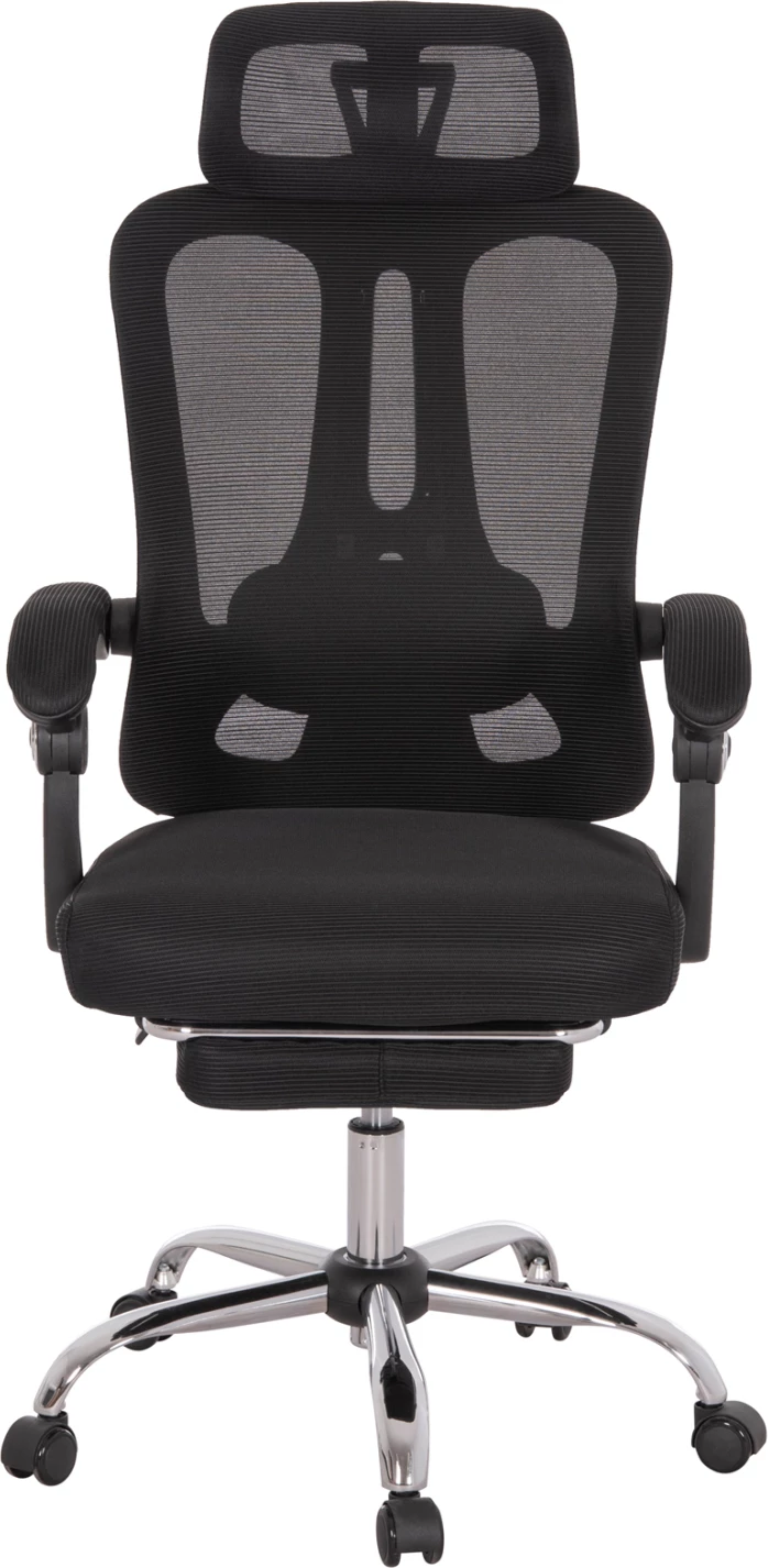 Karrige zyre BARNET, rrjetë e zezë, kornizë najloni, FH18258.01, 61x62x123cm