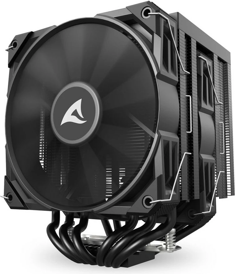 Ftohës ajri Sharkoon A60, 2 ventilatorë 120mm, 6 heatpipes, i zi