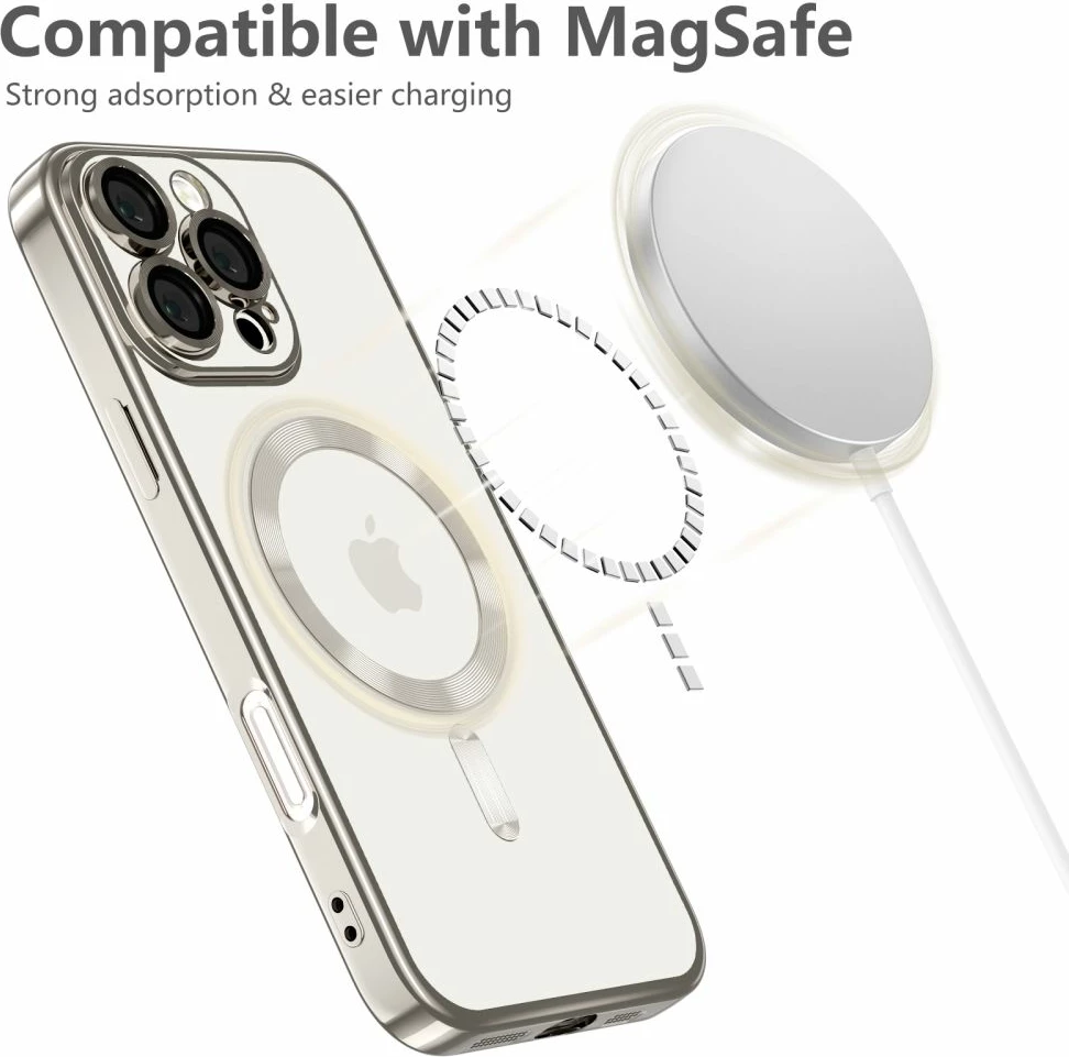 Mbështjellës Tech-Protect MagFlex për iPhone 16 Pro Max, MagSafe, Titanic