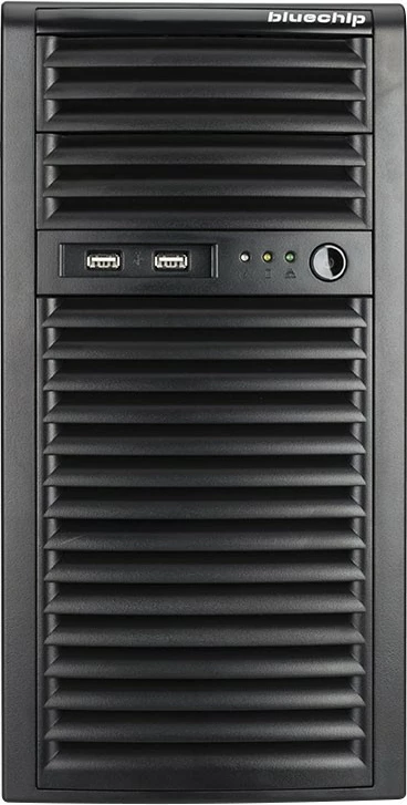 Server bluechip SERVERline T10301s, Atom C3558, 16GB RAM, 960GB SSD, 4x Gigabit Ethernet, zi