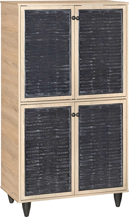 Dollap këpucësh Ronan, ngjyrë natyrale, 70.5x35x122cm