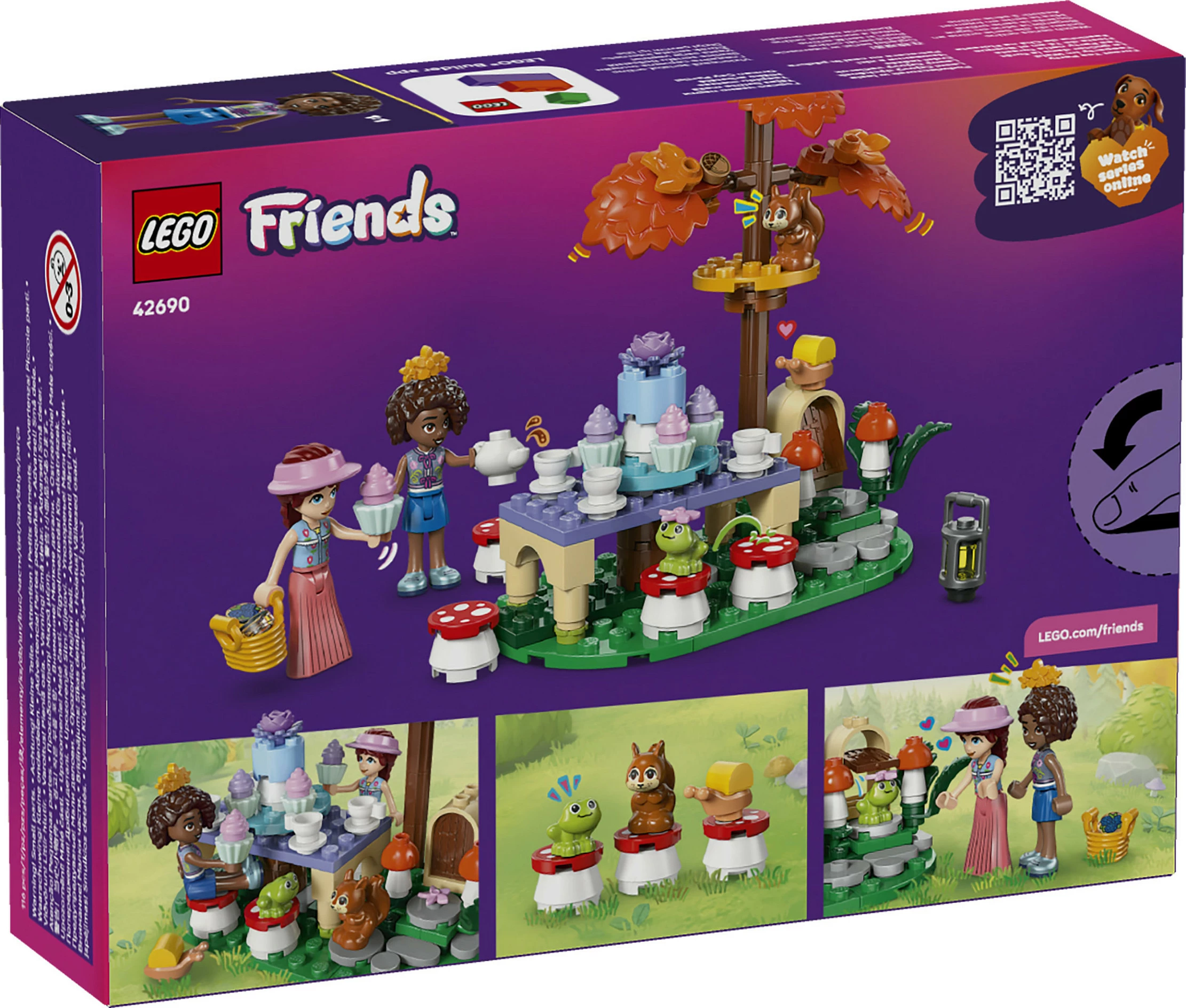 Set ndërtimi LEGO Friends 42690 Tea Party në Pyll, 116 pjesë, 6+ vjet, multikolor