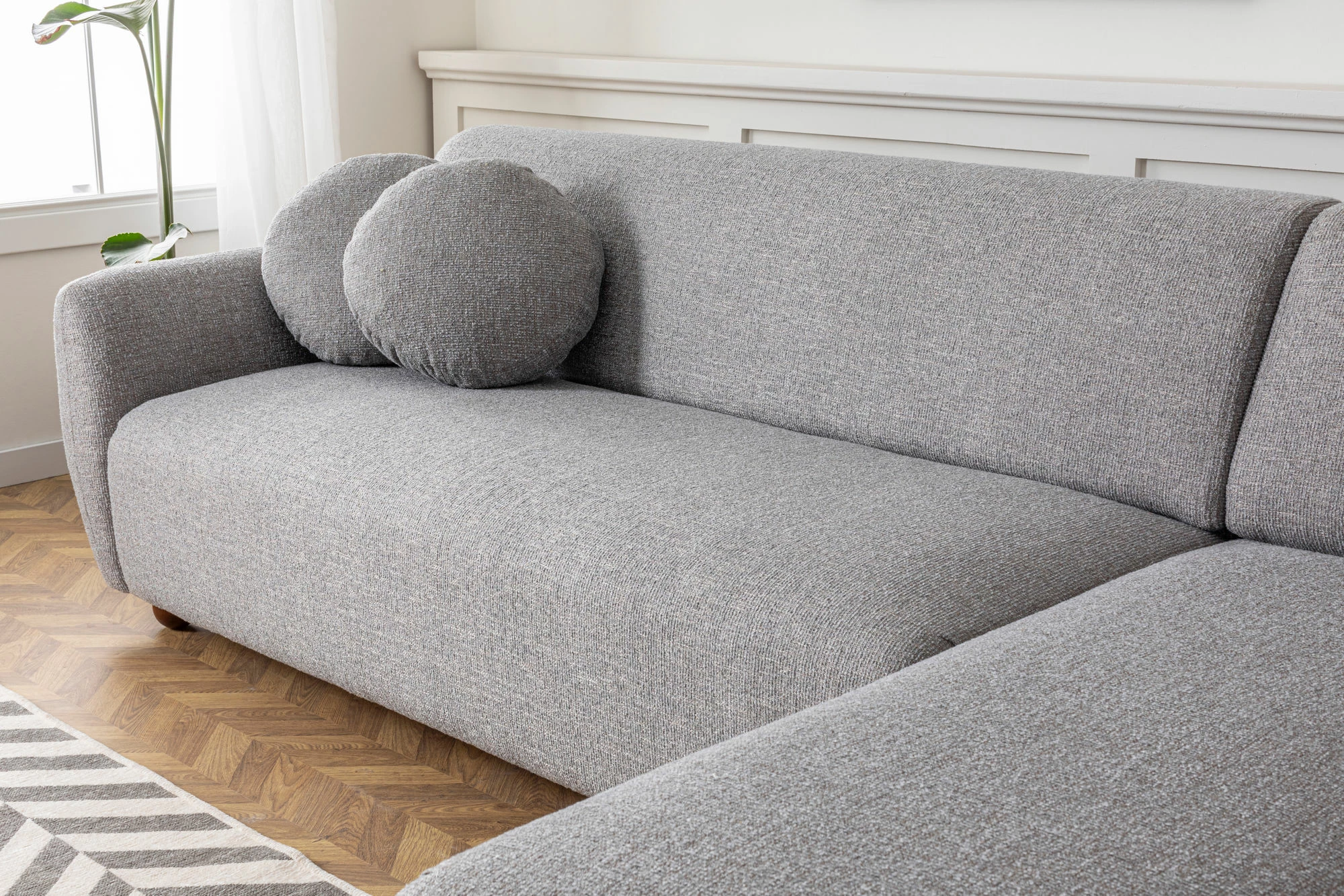 Këndare Eddy, ngjyrë gri e çelët, Atelier del Sofa