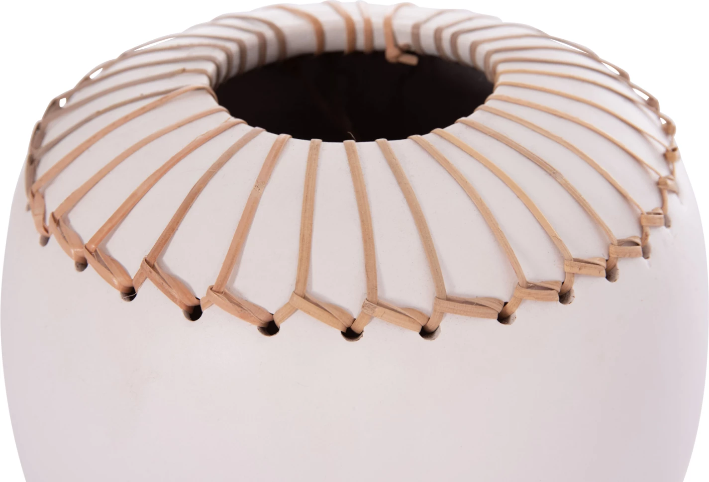 Vazo dekorative tavoline LENNOX, terrakotë, e bardhë, FH4675.02L, 22x20cm