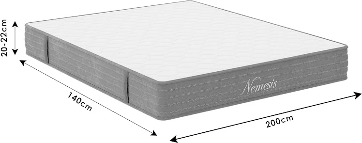 Dyshek Nemesis, susta xhepi, Roll Pack, përdorim dyanshëm, 20-22cm, 140x200cm