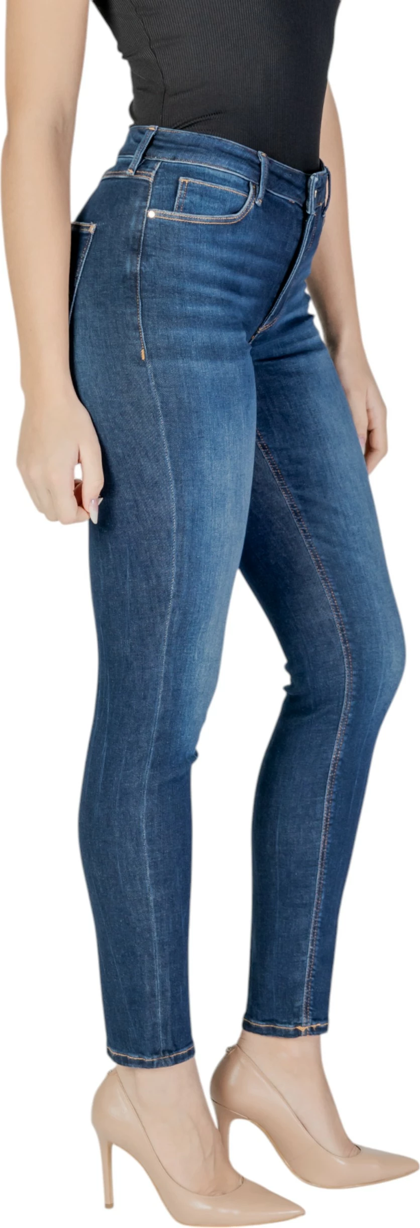 Pantallona xhinse për femra Guess 1981 W2YA46D4Q03, denim i errët [Madhësia: W26 L31]