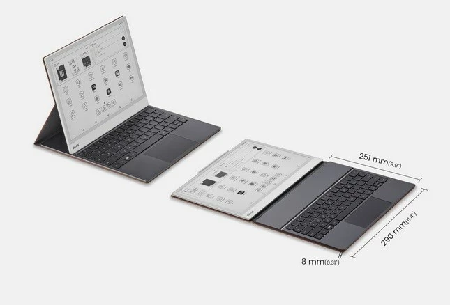 Mbështjellës me tastierë magnetike për Onyx Boox Note Max, ONYX, lëkurë organike, bronzi