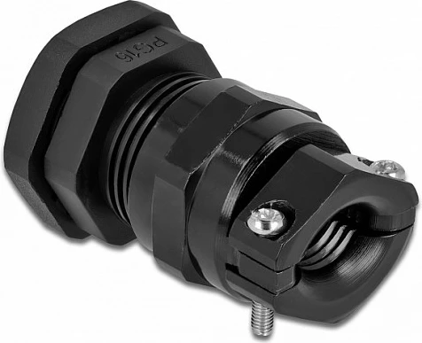 Glandë kablli DeLOCK PG16, IP68, për kabllo 10-14 mm, e zezë