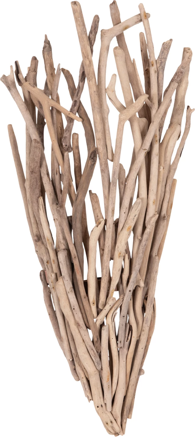 Llambë muri VEKNA, dru driftwood natyral, 43x15x100cm
