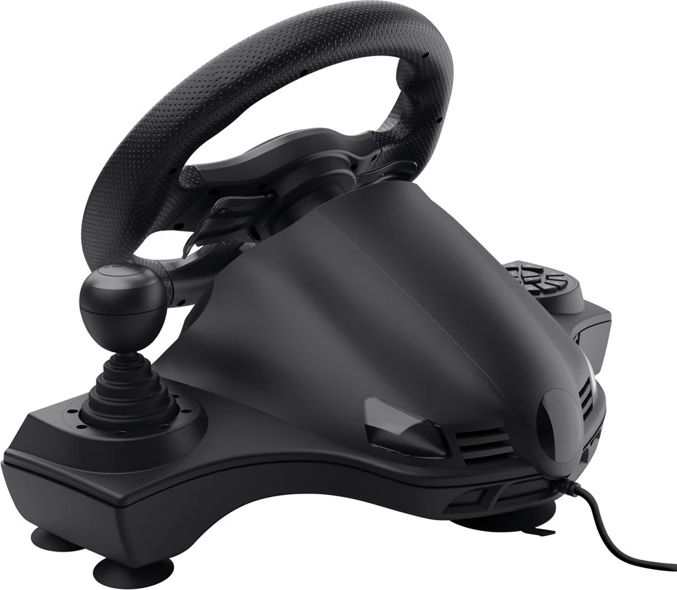 Timon + Pedale Trust GXT 289 Movi, USB, për Nintendo Switch, PlayStation 4, Xbox One S/X, Xbox Series S/X, E zezë