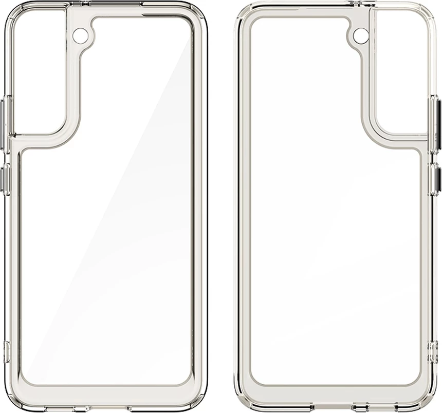 Mbështjellës Hurtel Outer Space Case për Samsung Galaxy S22+, i fortë me kornizë xheli, i zi