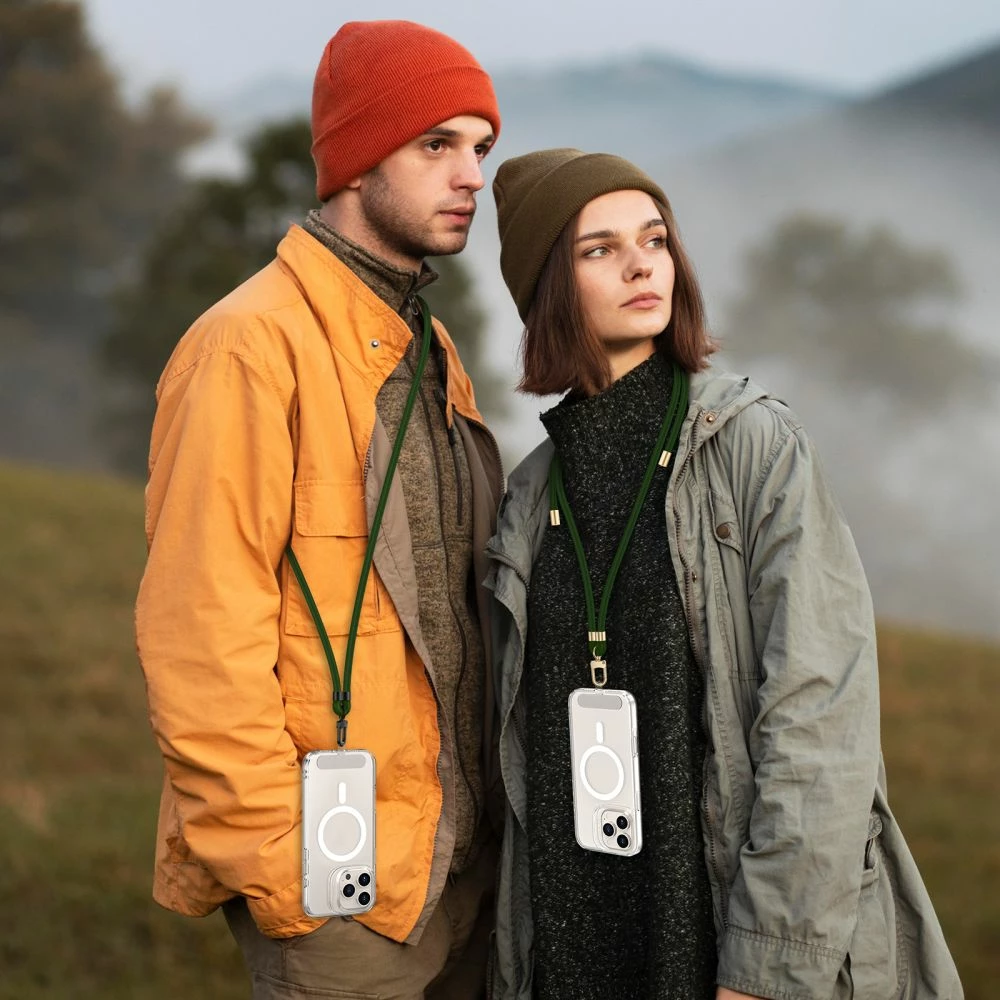 Rrip crossbody për celular Tech-Protect C7S, me adapter, ulliri